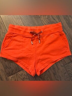 Gucci Orange Cotton Drawstring Athletic Shorts